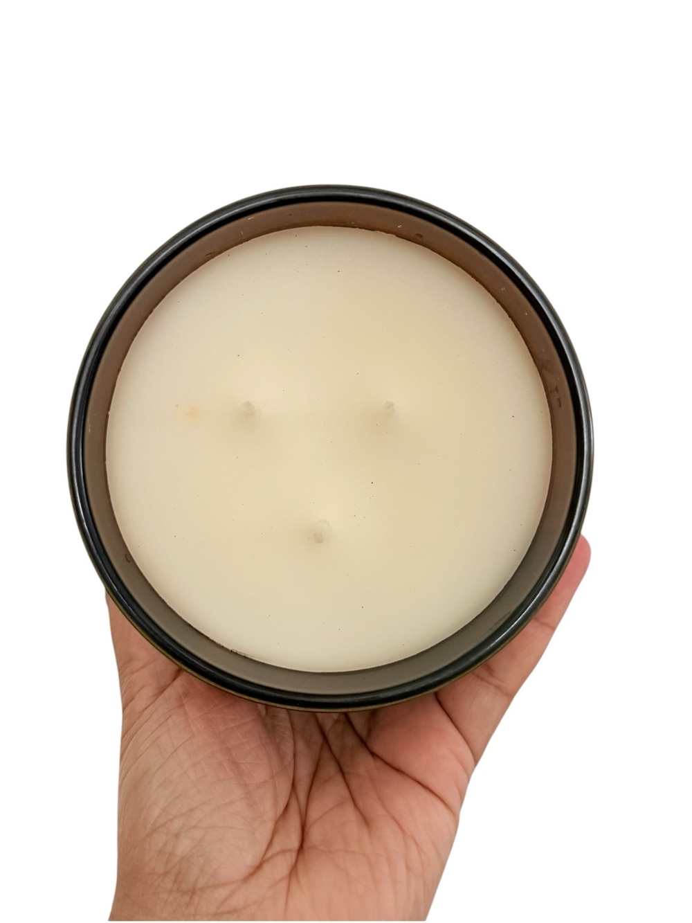 Leoben Company Pumpkin Santal Large Luxury Scented Candle - Brown & Peach - Picture 3 of 4